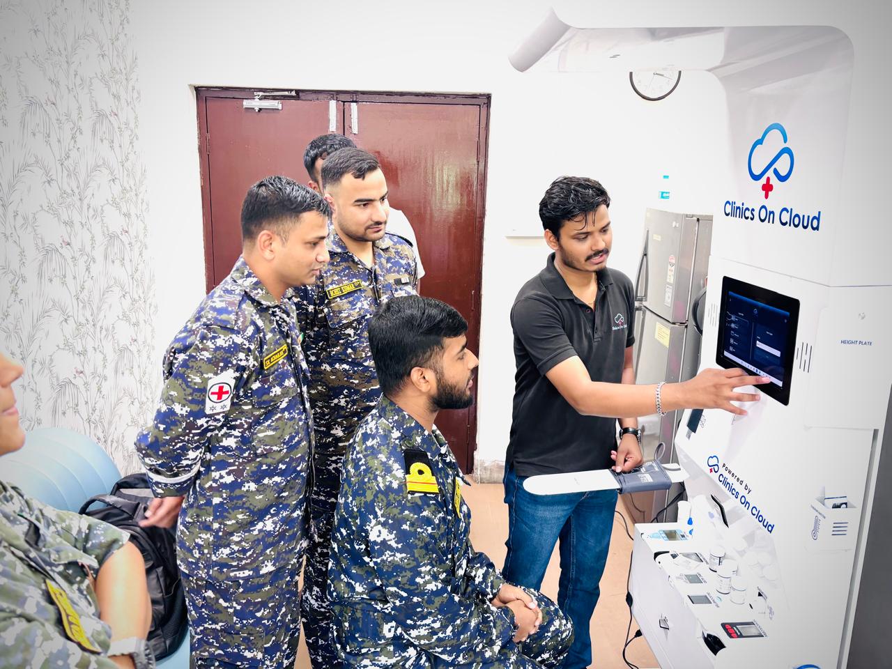 Coast Guard Health Kiosk Installation in Mumbai by Clinics on Cloud
