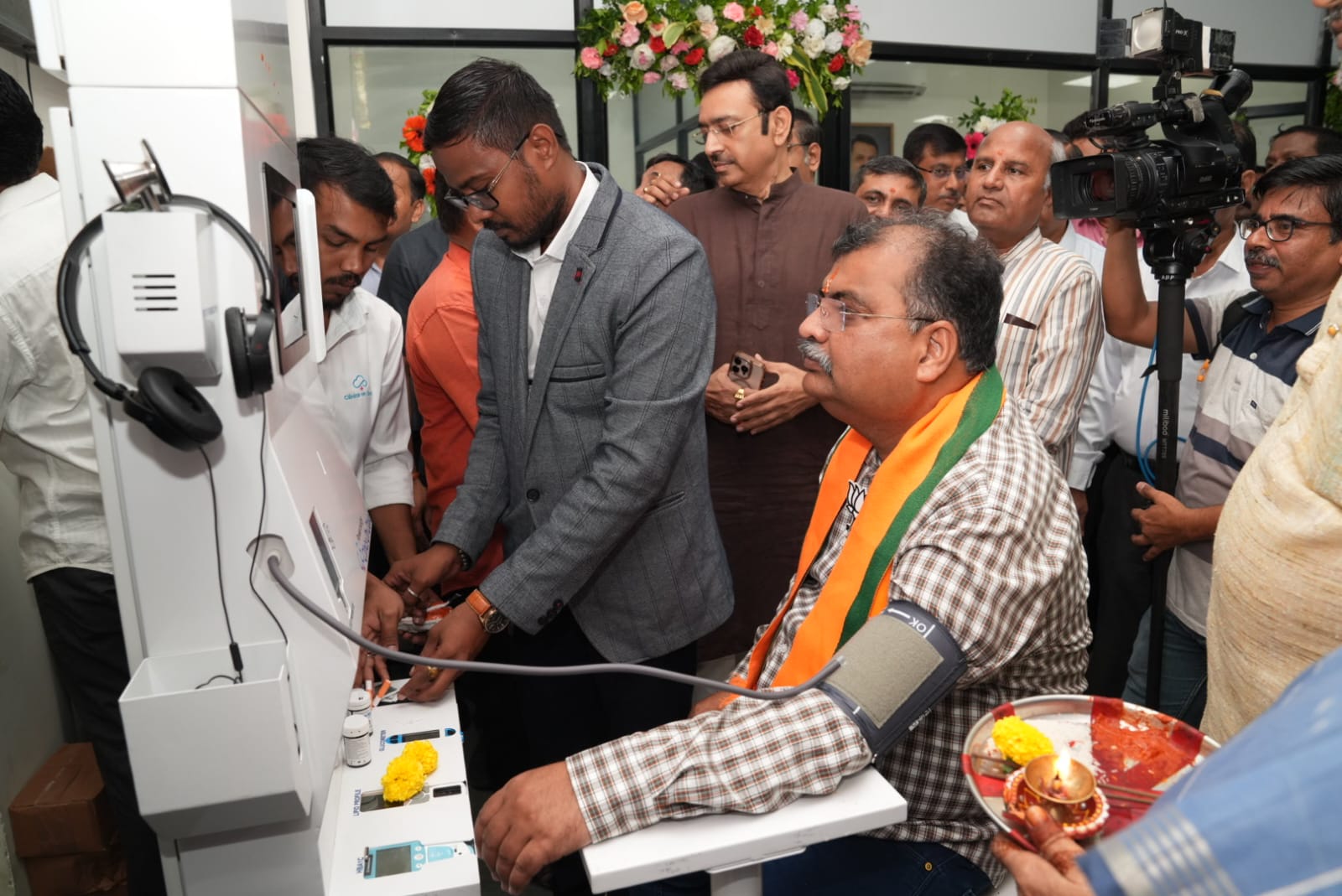 Health kiosk inauguration ceremony marking Clinics On Cloud's presence in government health initiatives