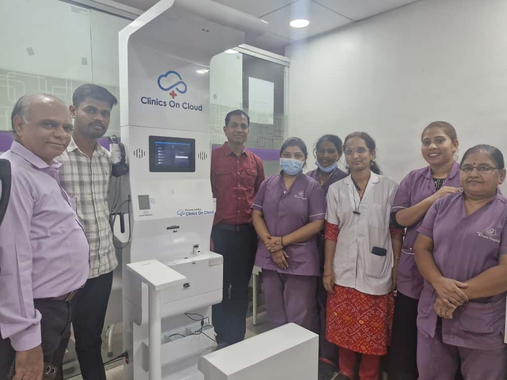 Health Kiosk Installation in Triveni Hospital by Clinics on Cloud