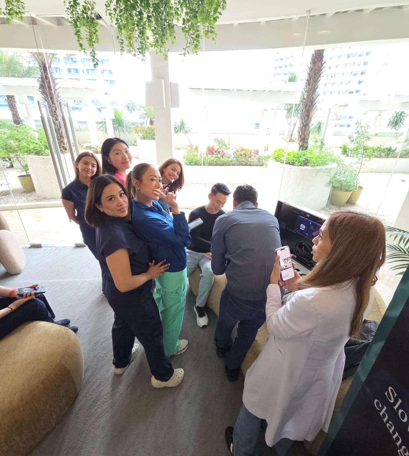 Health kiosk activation in the Philippines, part of Clinics On Cloud's regional community screening presence