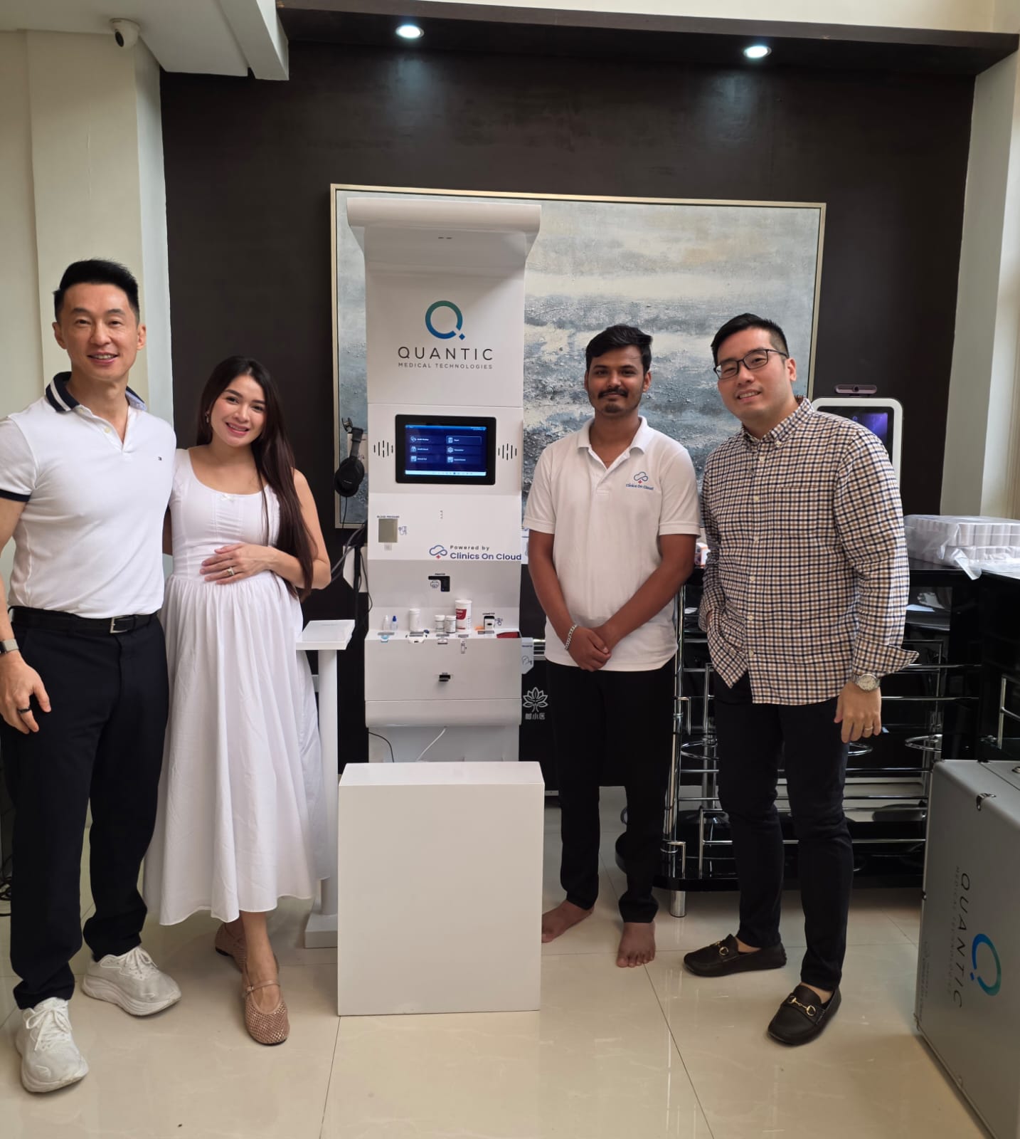 Quantic health kiosk deployment by Clinics On Cloud marking their presence in the Philippines