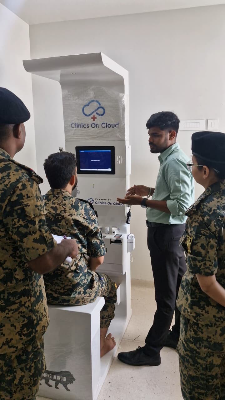 Health Kiosk Installation BSF Ahemdabad